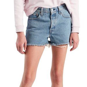 Levis 501 Cutoff Denim Shorts Blue Size 34